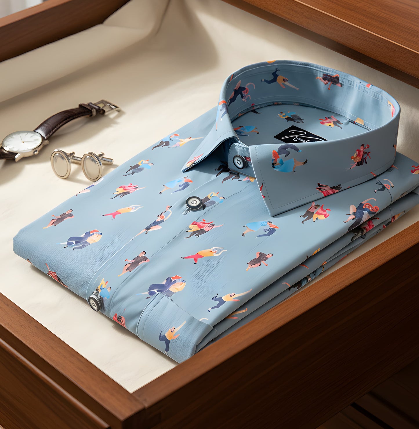 Digital Rama with Couple Print Shirts for Men