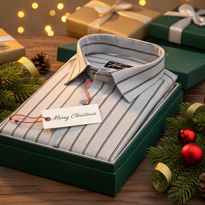Nove Gray with Black Lining Shirts for Men