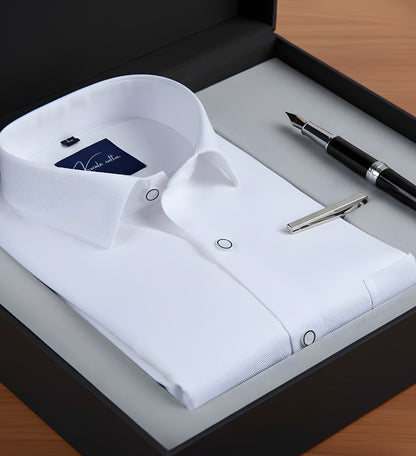 Linen Slub White Shirt For Men