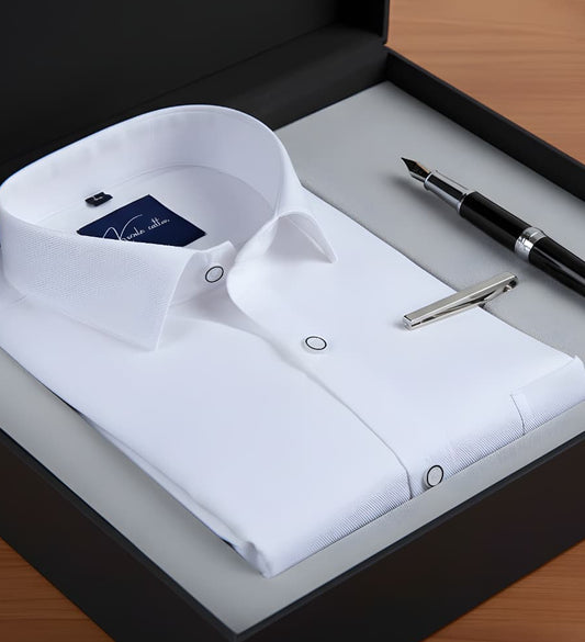 Linen Slub White Shirt For Men