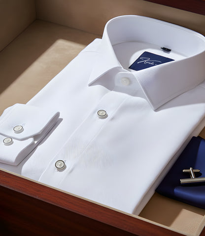 Linen Slub White Shirt For Men