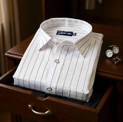Turkey Linen White with Black Lining Shirts for Men