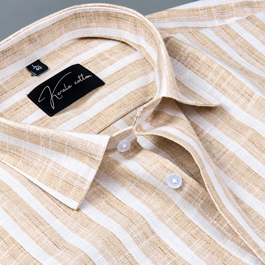 Soft Linen Fone with White Patta Shirts for Men