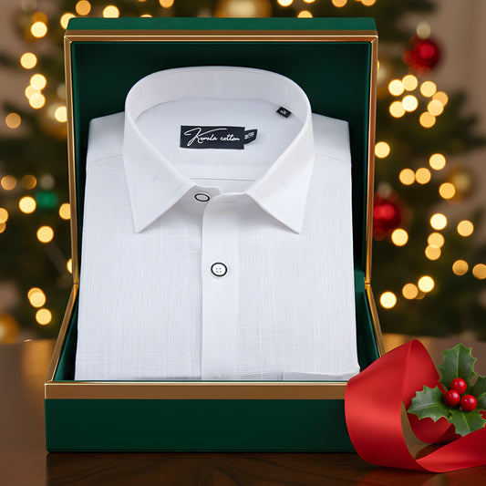 Matty Linen White Shirts for Men